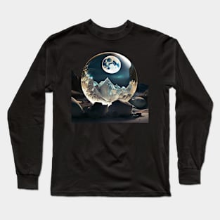 Moon in a crystal ball Long Sleeve T-Shirt